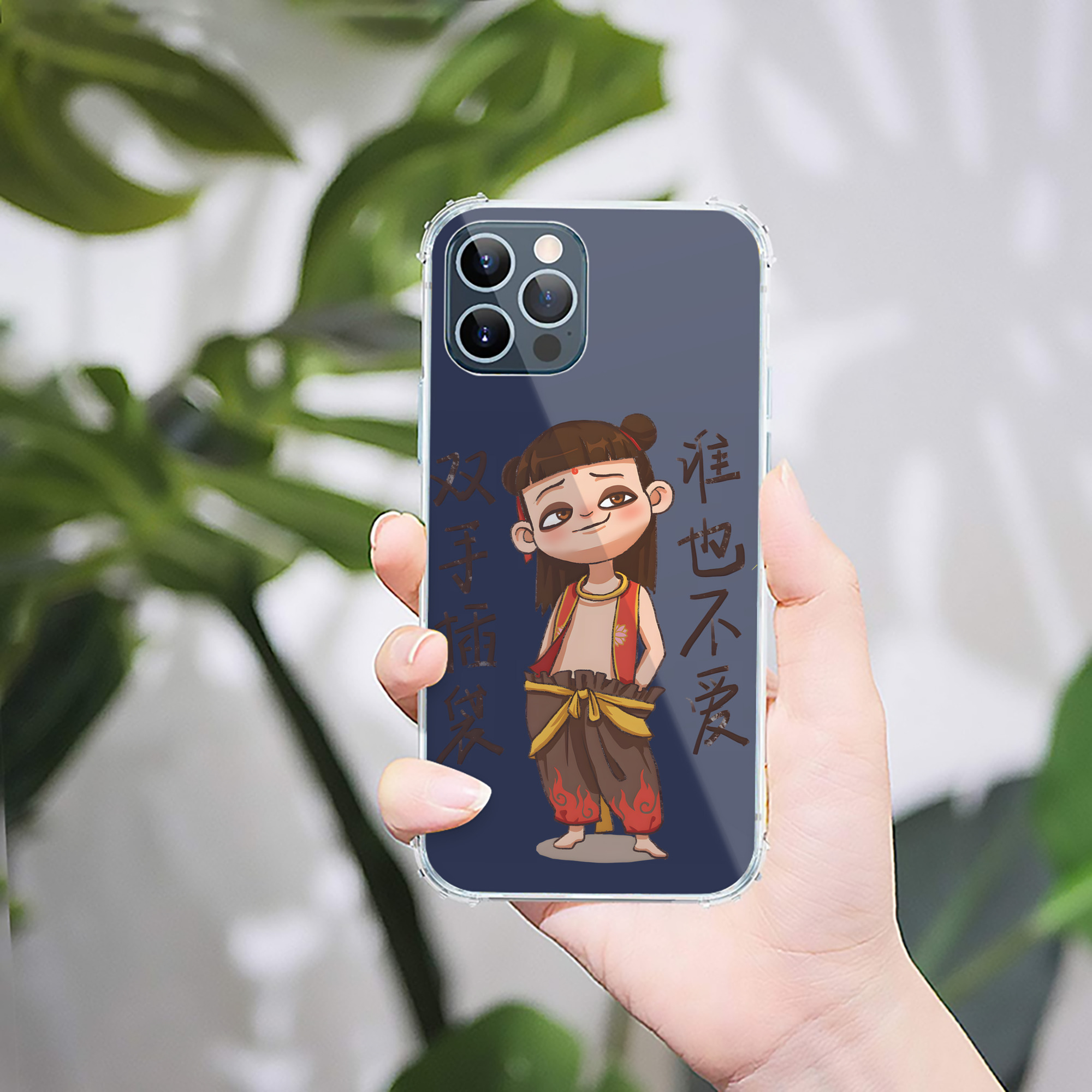 （画像用） Ne Zha 2 ナタ 魔童の大暴れ 【iPhone 12シリーズ対応】透明スマホケース（クリアソフトケース）